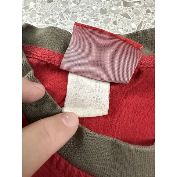 Y2K Tampa Bay Buccaneers Sewn On Patch Red Large T-shirt XL - Picture 7 of 7